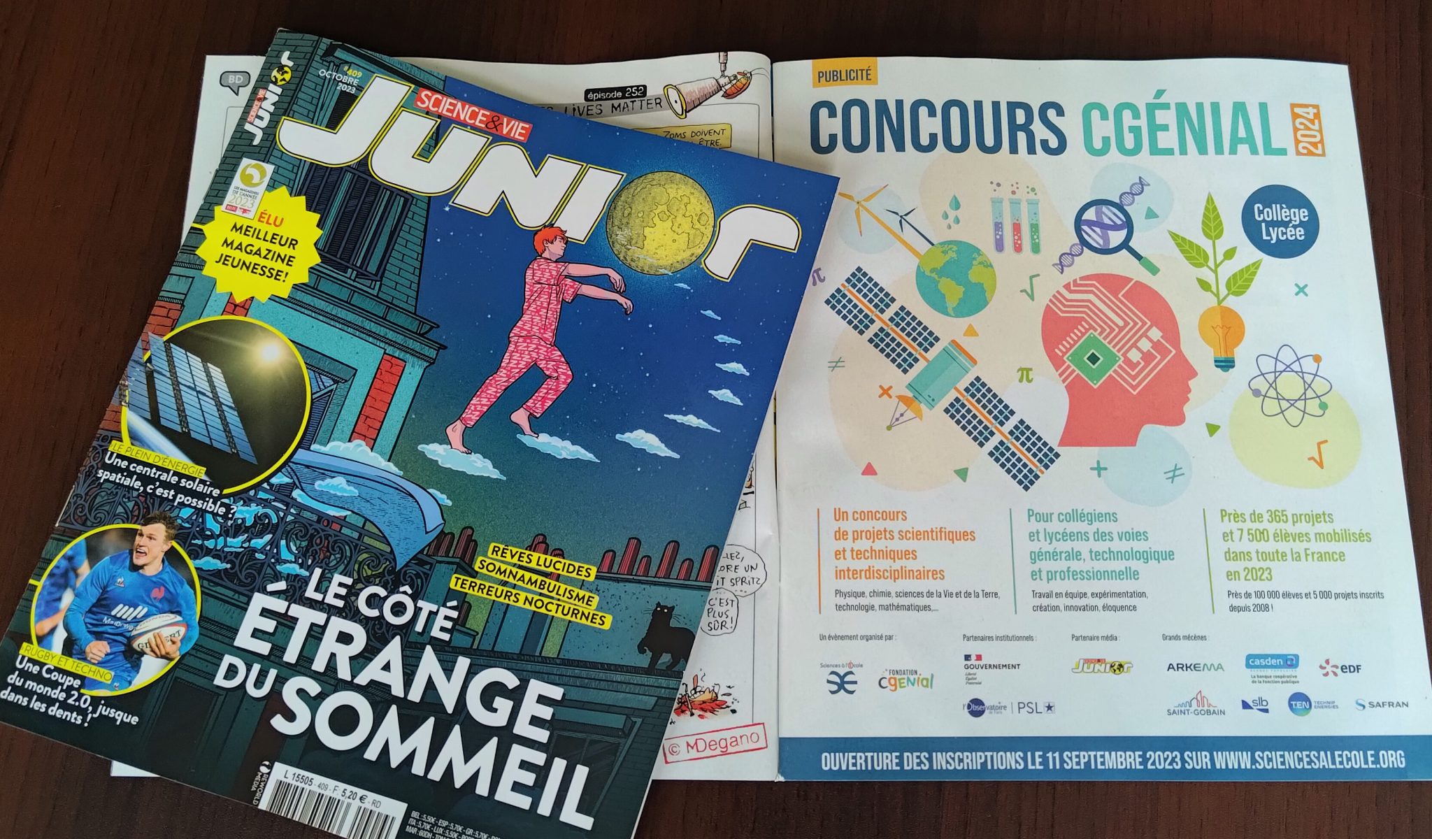 Le concours CGénial 2024 en pleine lumière dans « Science & Vie Junior
